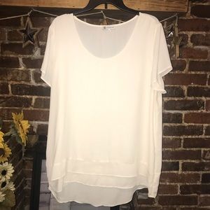 Cream Maternity Blouse